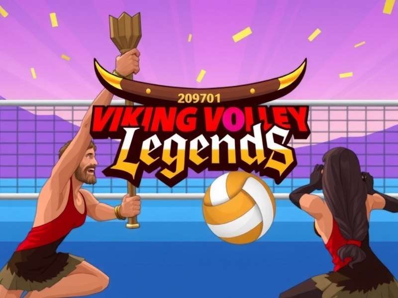 Intense volleyball action in Viking Volley Legends Viking Volley Legends Gameplay